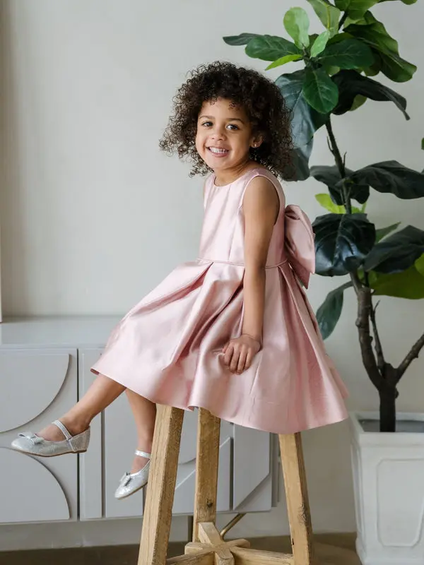 Bow-back pink party dress — Teter Warm SS36 Australia