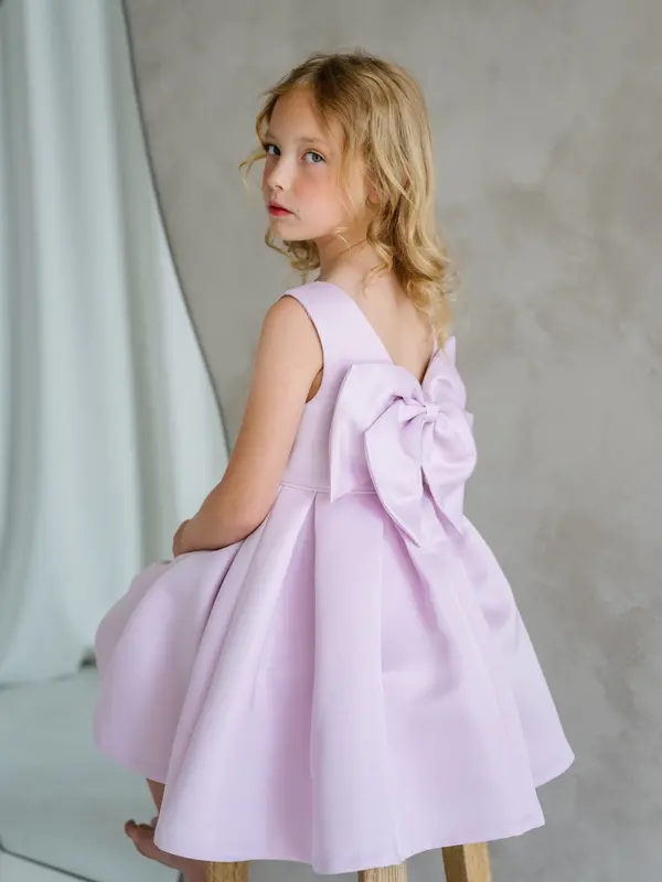 Lilac bow-back party dress — Teter Warm SS31L Australia